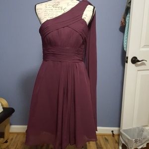 Burgundy dress